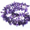 Natural African Purple Amethyst Smooth Chips Uneven Beads Strand Length is 18 Inches & Sizes from 11mm to 23mm approx.